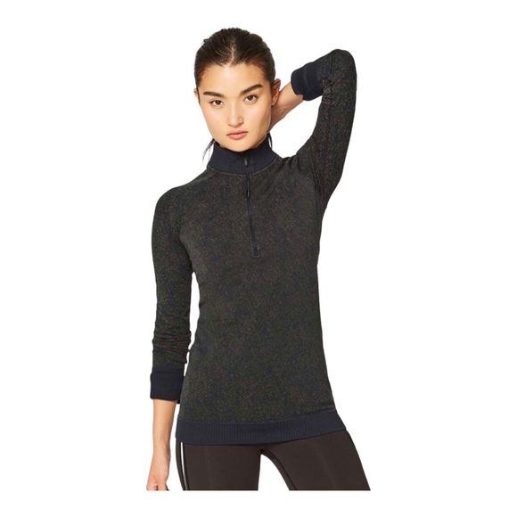 Lululemon Rest Less 1/2 Zip Pullover in Black Armory size 8? - Picture 3 of 14